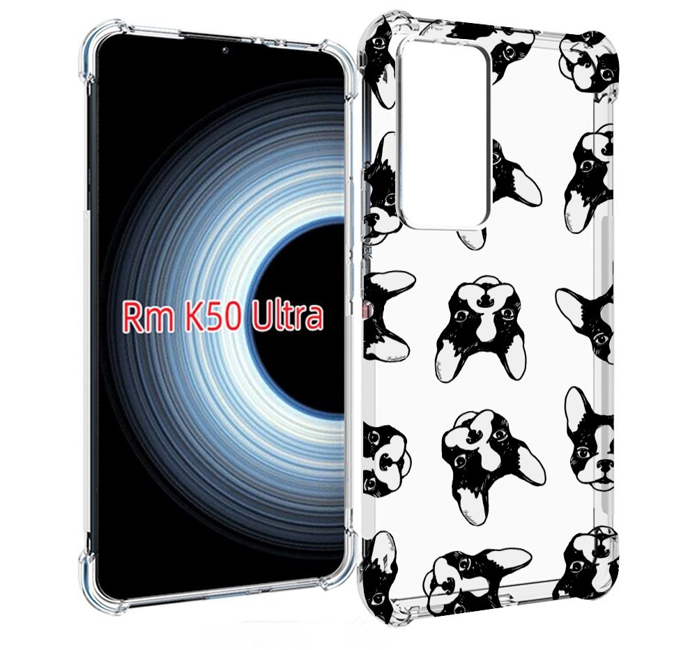 

Чехол MyPads черно белые собачки для Xiaomi 12T / Redmi K50 Ultra, Прозрачный, Tocco