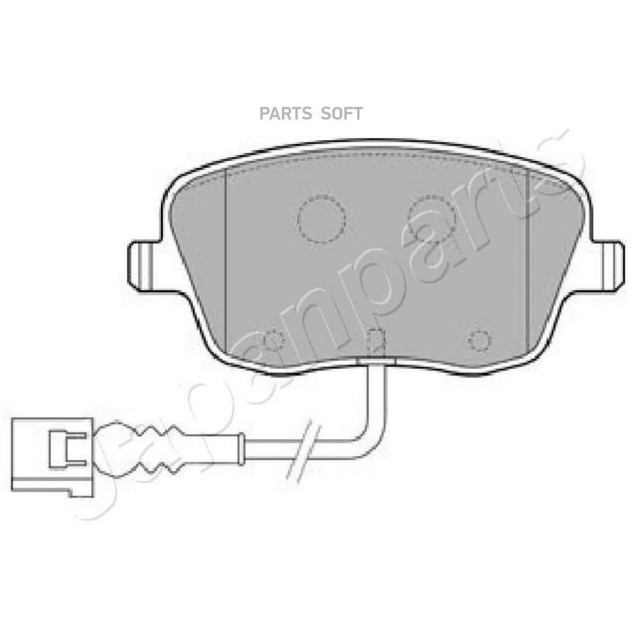 

Колодки тормозные SKODA FABIA/VOLKSWAGEN POLO 1.2-1.9D 01- передние JAPANPARTS