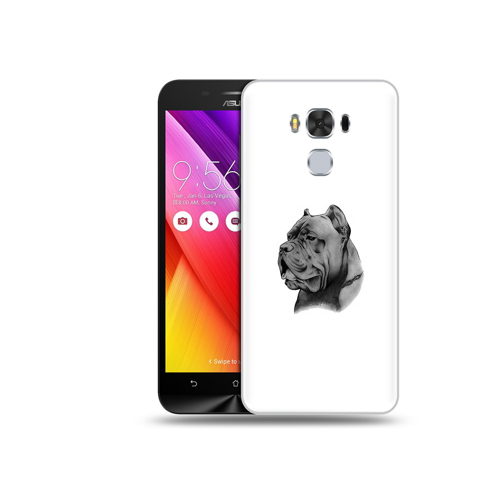 

Чехол MyPads Tocco для Asus ZenFone 3 грозный бульдог (PT49951.654.300), Прозрачный, Tocco