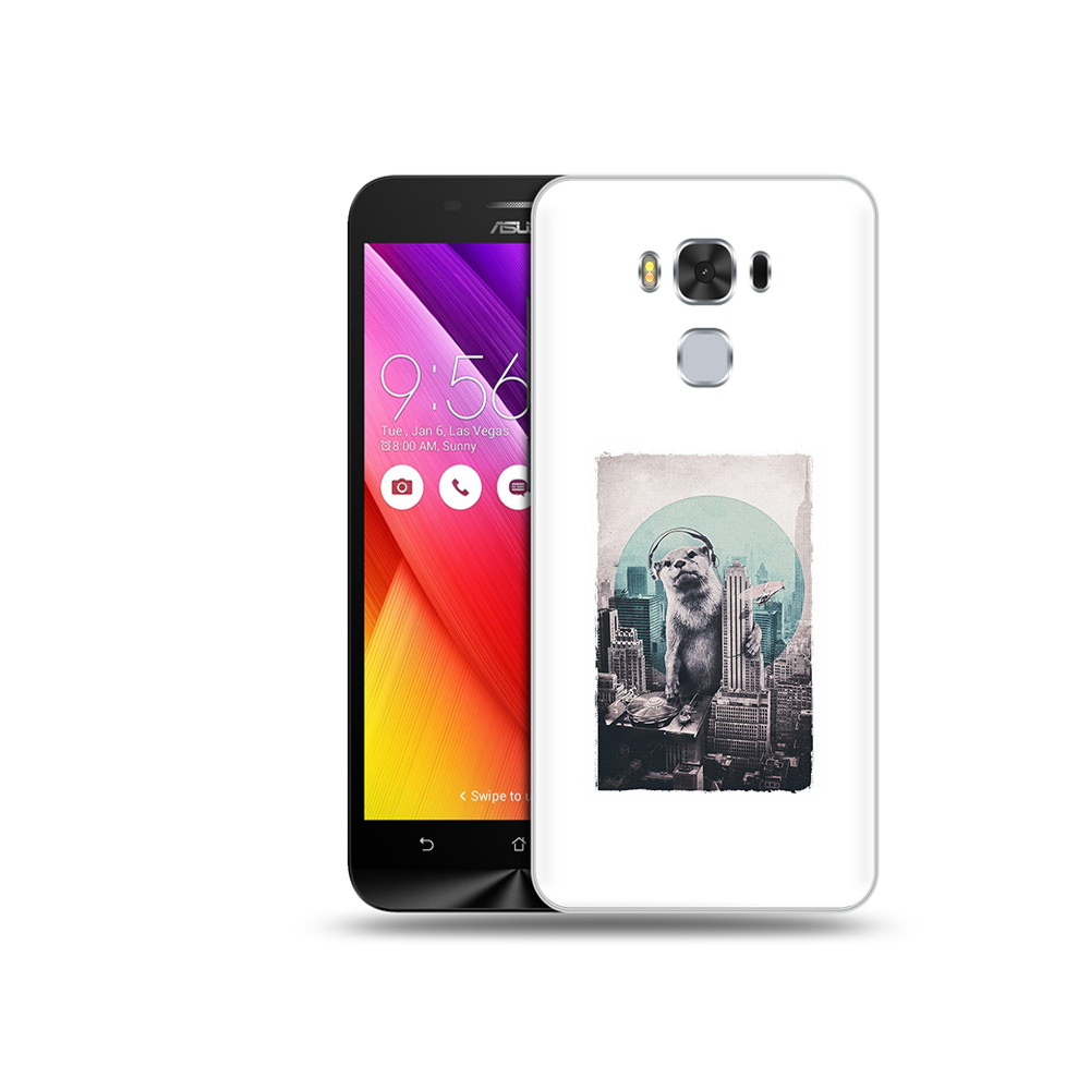 Чехол MyPads Tocco для Asus ZenFone 3 выдра в городе (PT49951.654.283)