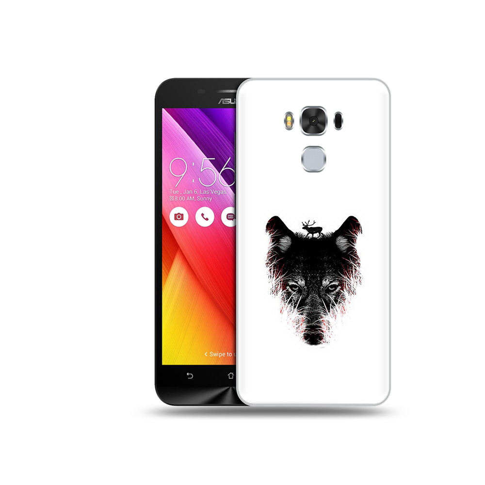 Чехол MyPads Tocco для Asus ZenFone 3 волк в траве (PT49951.654.267)