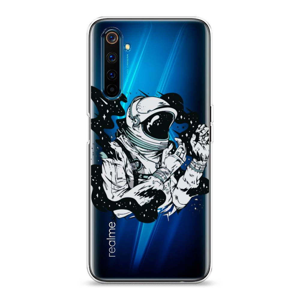 фото Силиконовый чехол "космонавт арт" на realme 6 pro awog