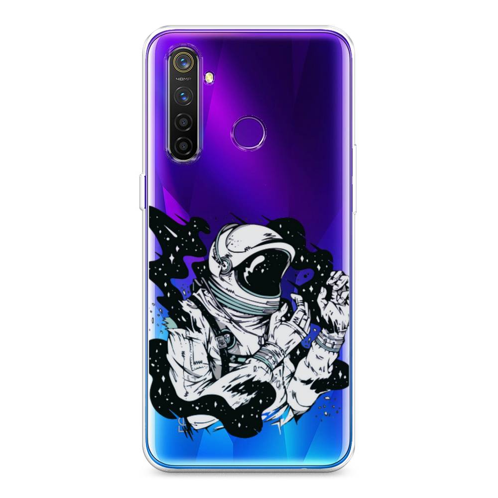 

Чехол Awog на Realme 5 Pro "Космонавт арт", Разноцветный, 251650-7