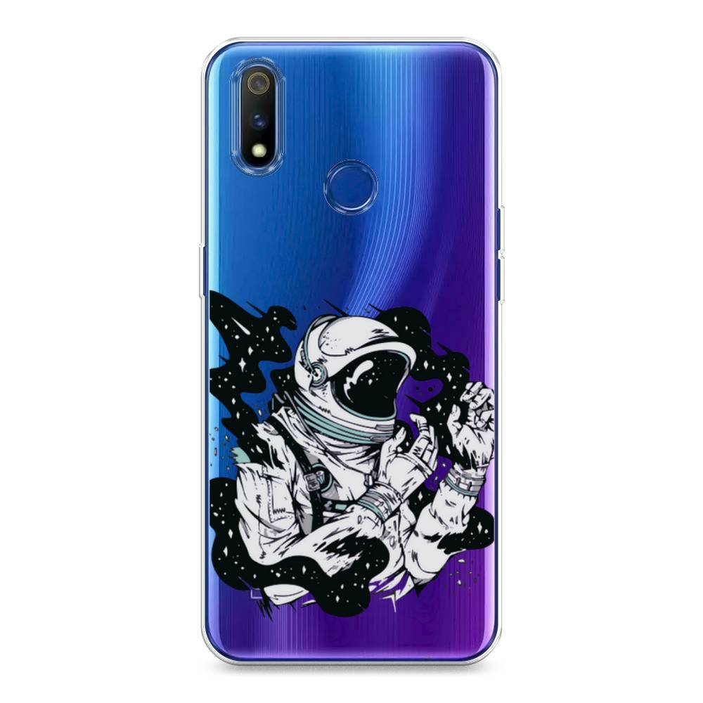 

Чехол Awog на Realme 3 Pro "Космонавт арт", Разноцветный, 251250-7