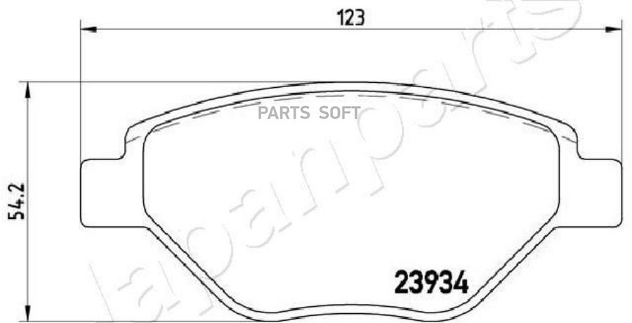 

Колодки тормозные RENAULT MEGANE II 03> передние JAPANPARTS PA-0716AF