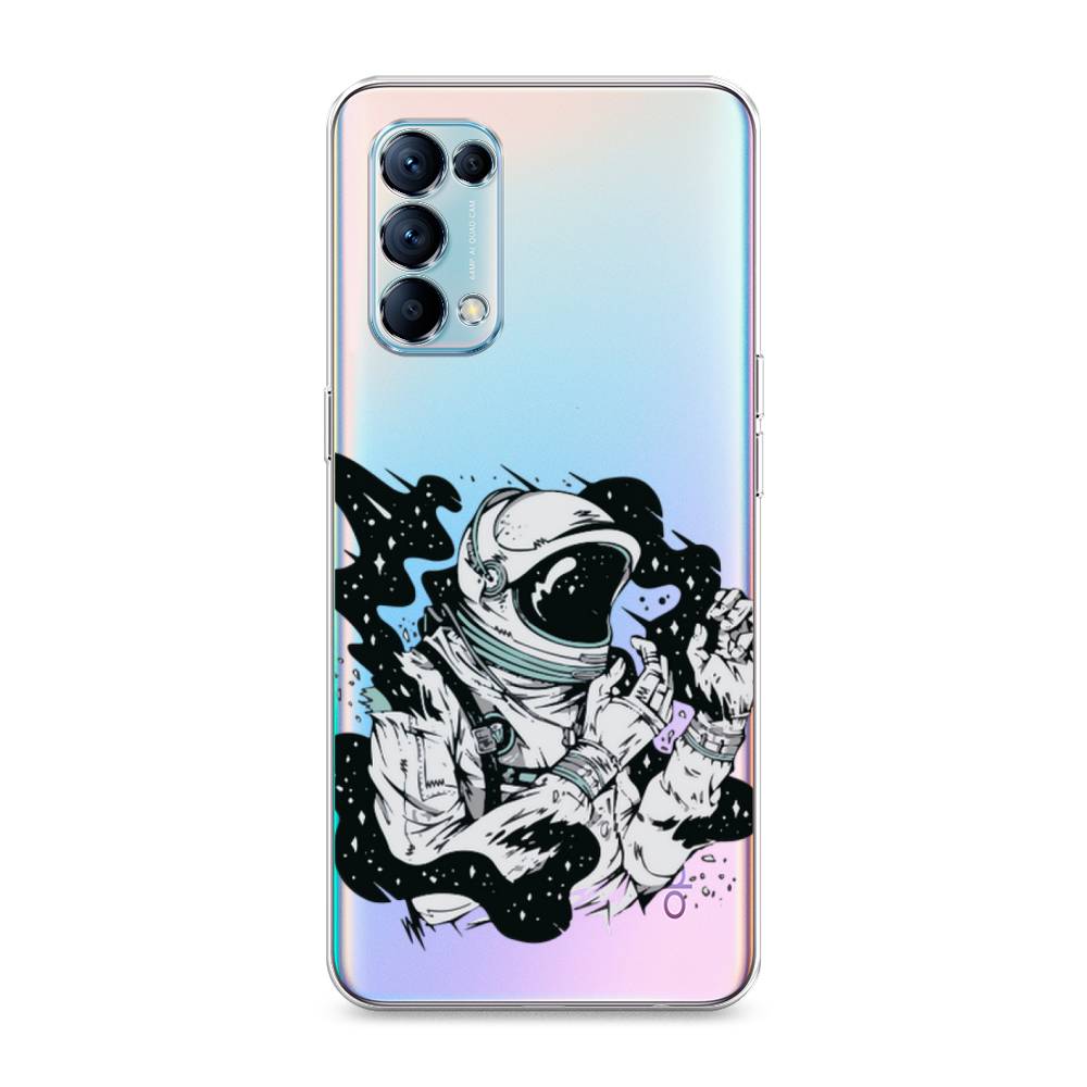 

Чехол Awog на Oppo Reno 5 "Космонавт арт", Разноцветный, 255250-7
