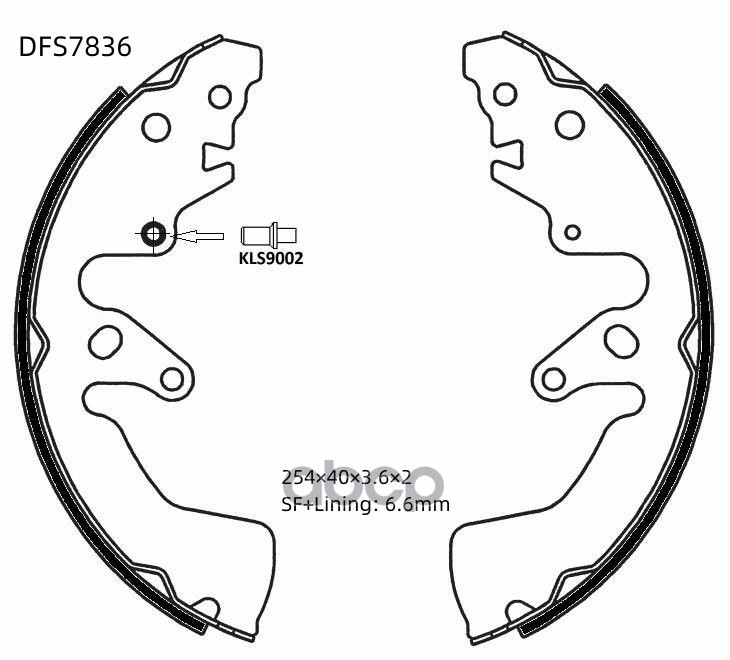 

Колодки Тормозные Барабанные DOUBLE FORCE арт. DFS7836