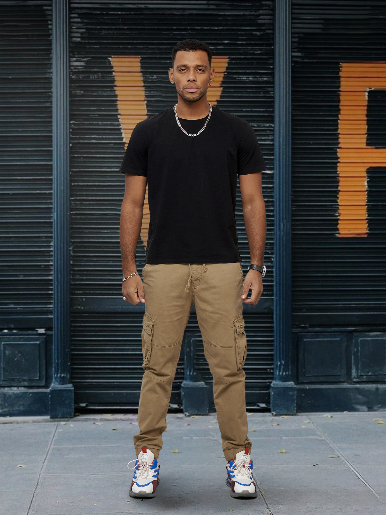 

Брюки мужские NoBrand OI-2413 бежевые XS-S, Бежевый, OI-2413