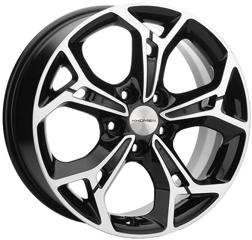 

Колесный диск Khomen Wheels KHW1702 (BF) 7xR17 ET39 5*114.3 D60.1, Черный