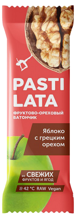 фото Фруктовый батончик pastilata яблоко с грецким орехом 30 г