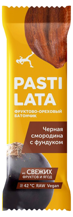 фото Фруктовый батончик pastilata черная смородина с фундуком 30 г