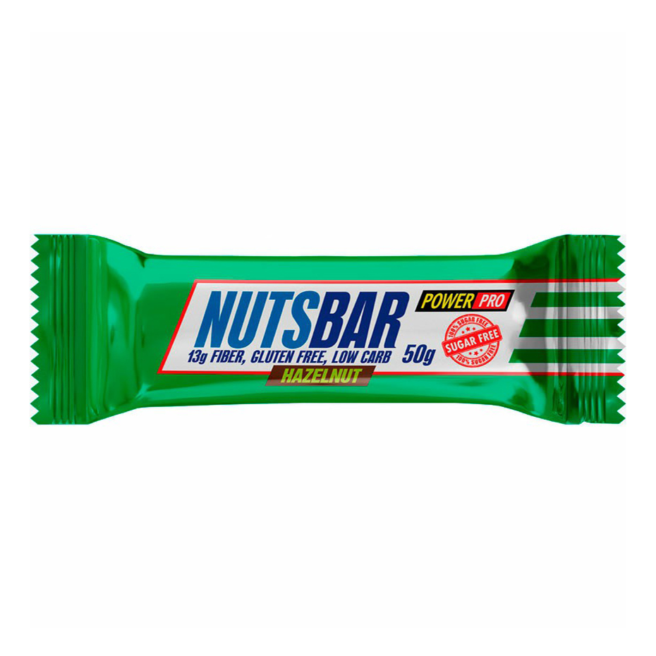 фото Батончик power pro nutsbar с жареной карамелью и фундуком 50 г