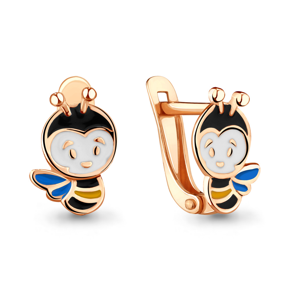 

Серьги из серебра с эмалью Aquamarine 33137_925_з, 33137_925_з