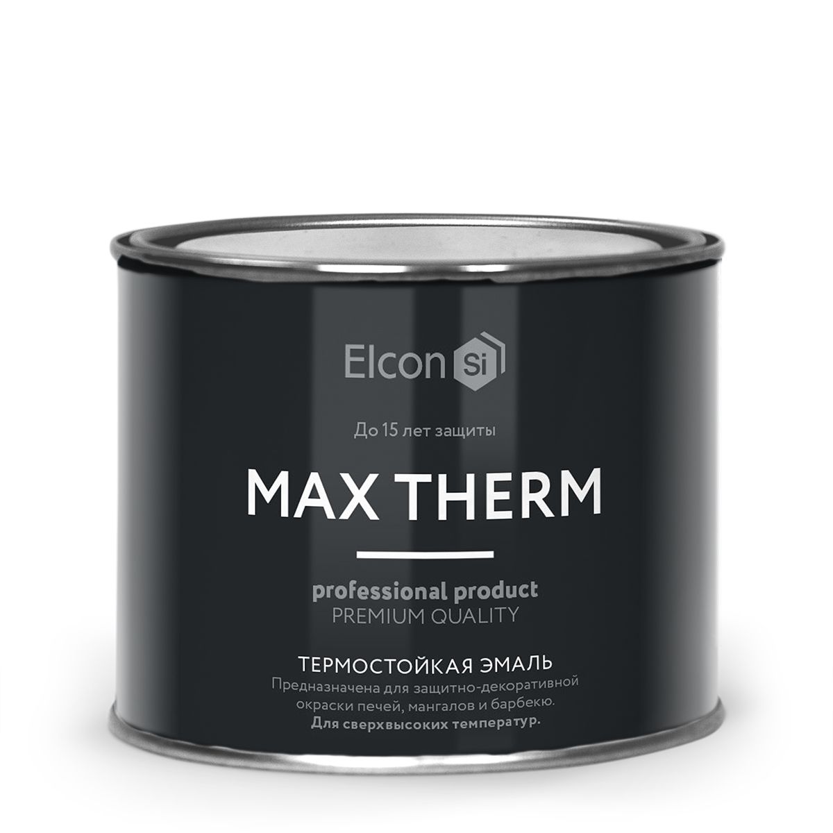 Краска Elcon Max Therm термостойкая до 1200 градусов чёрная 400 г 2280₽