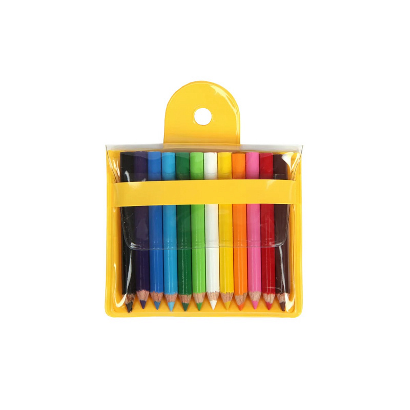 Мини-карандаши Talent Toys TT-002 цветные 12 шт, в сумочке