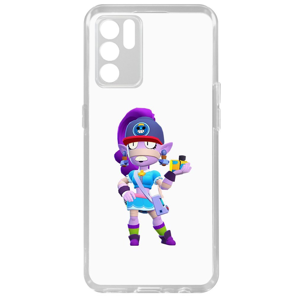 Чехол-накладка Brawl Stars-Суперфанатка Эмз для Oppo Reno6