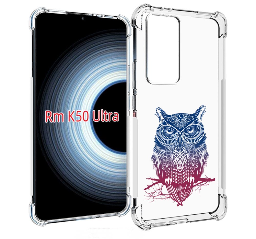 

Чехол MyPads хиппи сова для Xiaomi 12T / Redmi K50 Ultra, Прозрачный, Tocco
