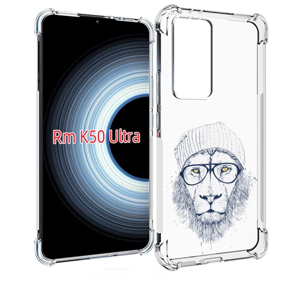 

Чехол MyPads хиппи лев для Xiaomi 12T / Redmi K50 Ultra, Прозрачный, Tocco