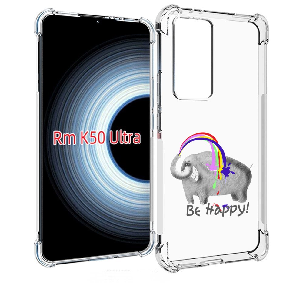 

Чехол MyPads счастливый слон для Xiaomi 12T / Redmi K50 Ultra, Прозрачный, Tocco