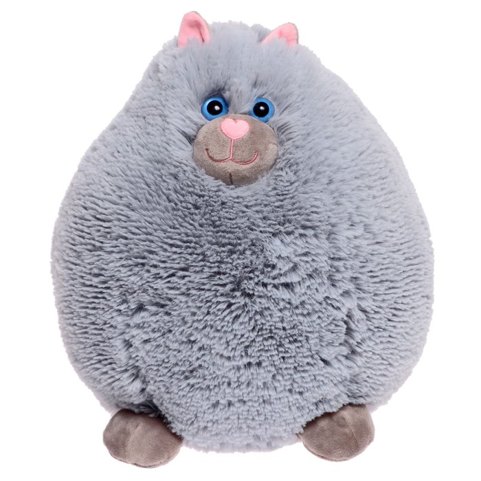 Прима Тойс Мягкая игрушка «Кот Пушистик», цвет серый, 30 см