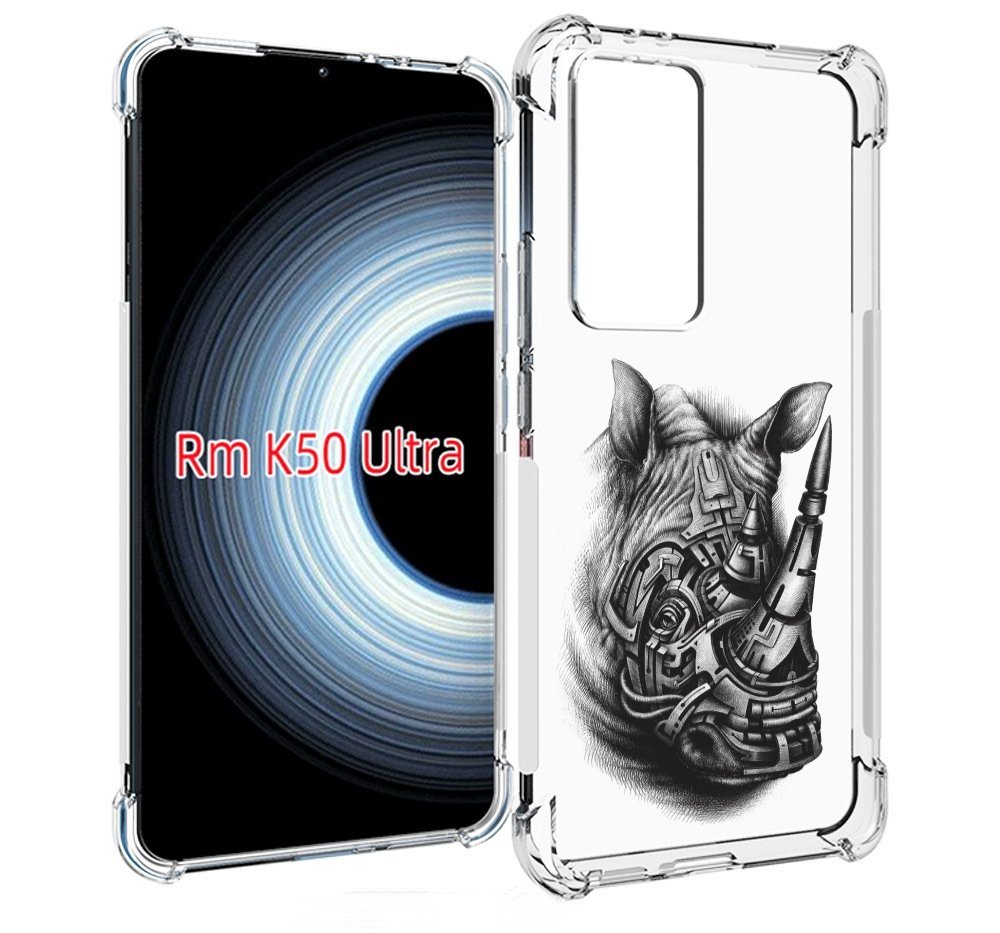 

Чехол MyPads стальной носорог для Xiaomi 12T / Redmi K50 Ultra, Прозрачный, Tocco
