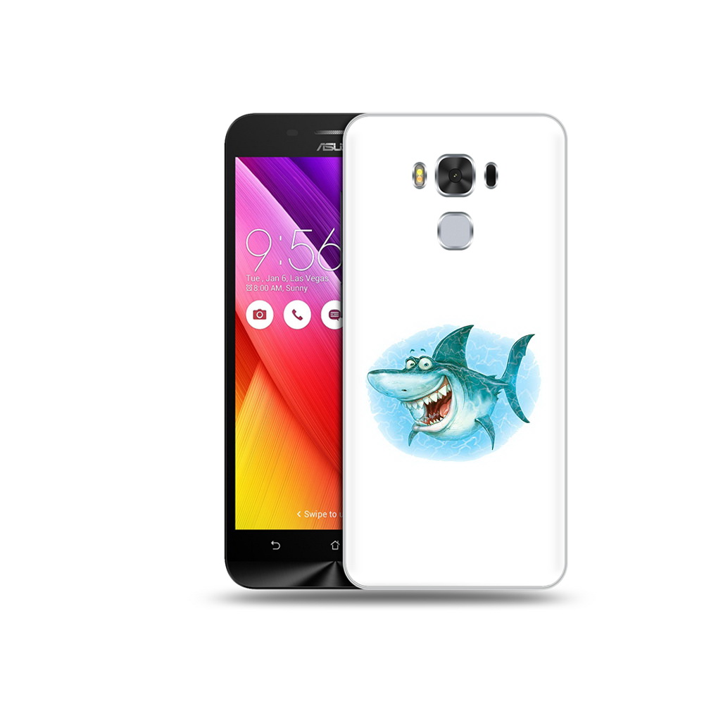 

Чехол MyPads Tocco для Asus ZenFone 3 веселая акула (PT49951.654.261), Прозрачный, Tocco