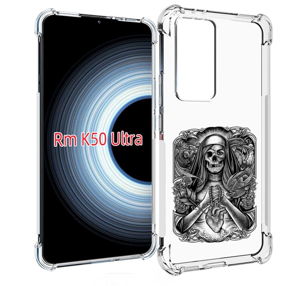

Чехол MyPads скелет с сердцем для Xiaomi 12T / Redmi K50 Ultra, Прозрачный, Tocco