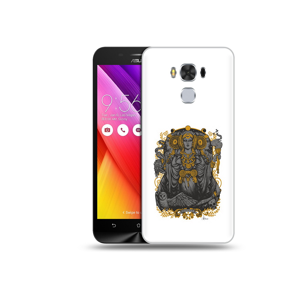 

Чехол MyPads Tocco для Asus ZenFone 3 божество с золотыми элементами (PT49951.654.241), Прозрачный, Tocco