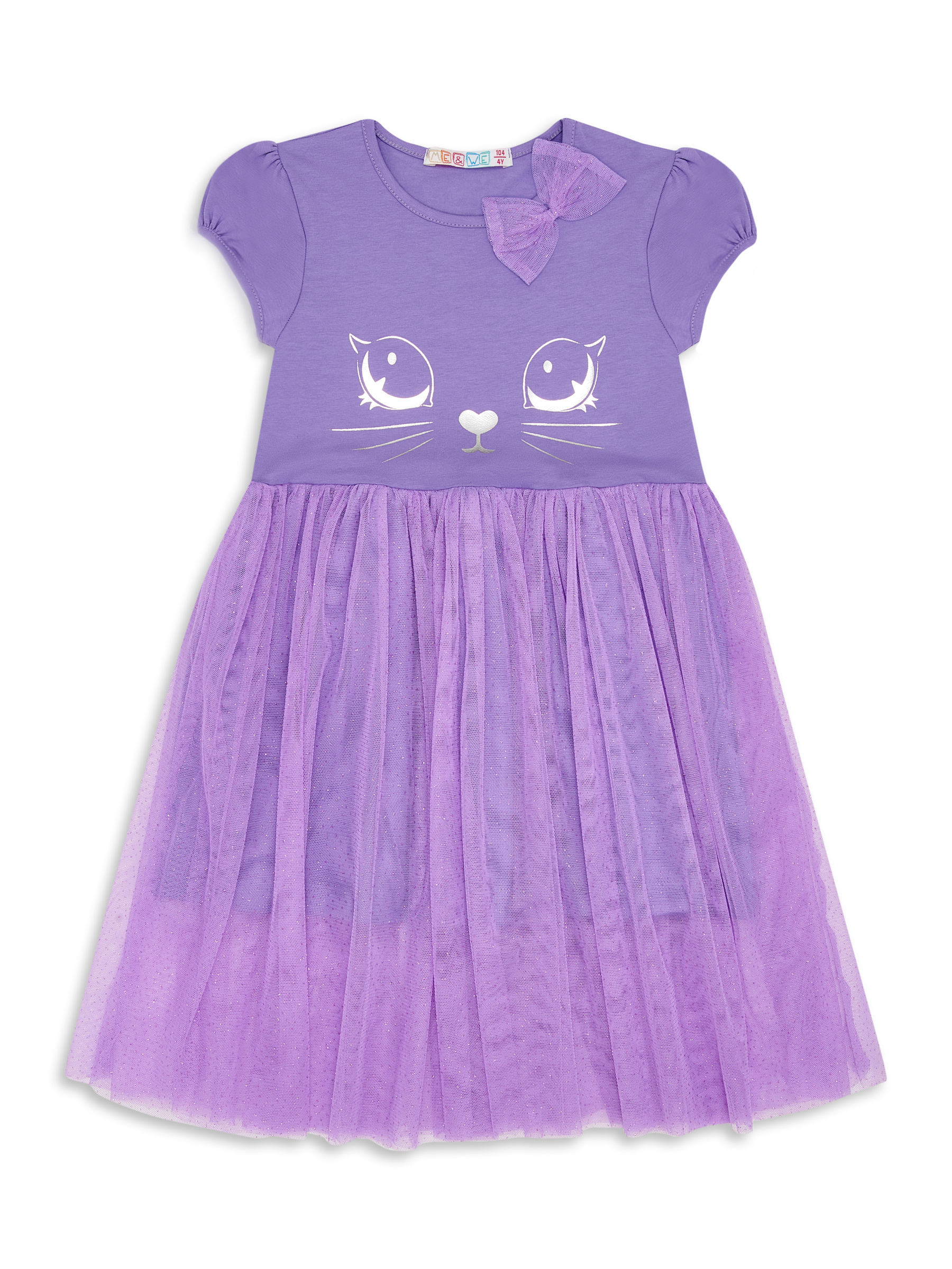Платье детское Me&We KG218-J601-699 цв. фиолетовый р. 110 пальто детское orso bianco дизель фиолетовый 128