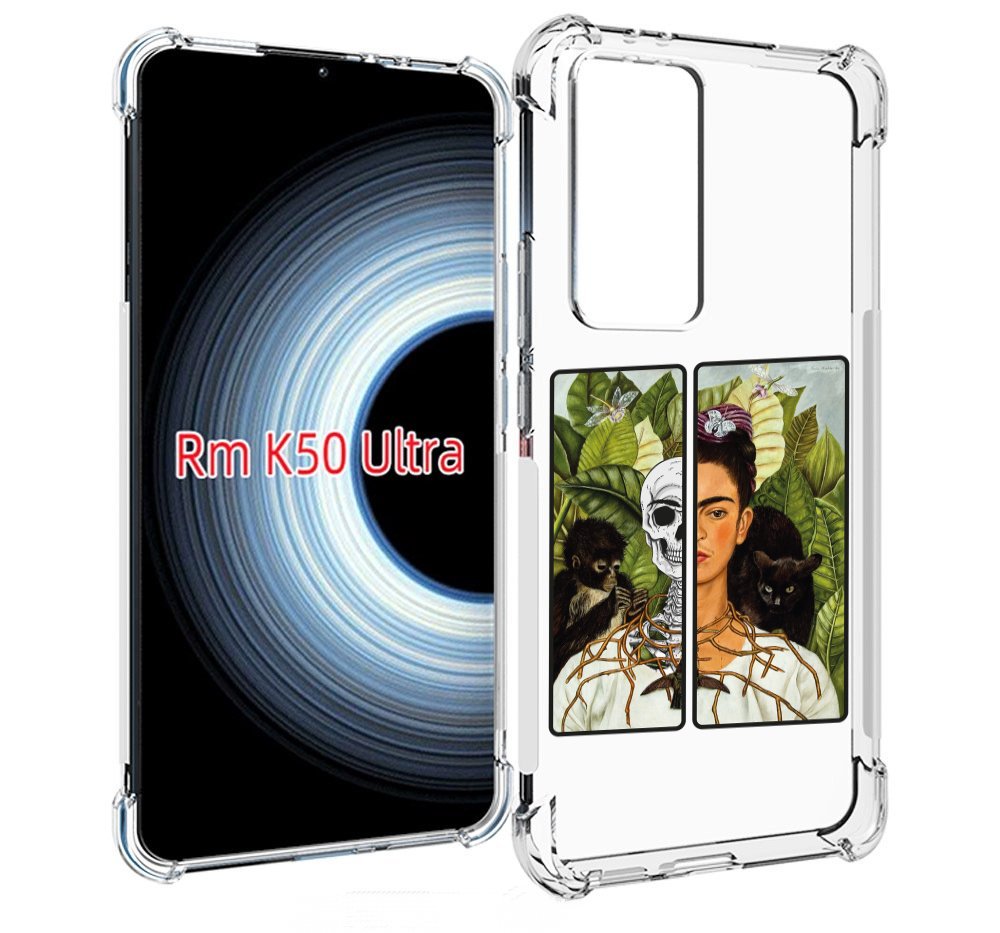 

Чехол MyPads сдвоенная картинка девушка скелет для Xiaomi 12T / Redmi K50 Ultra, Прозрачный, Tocco