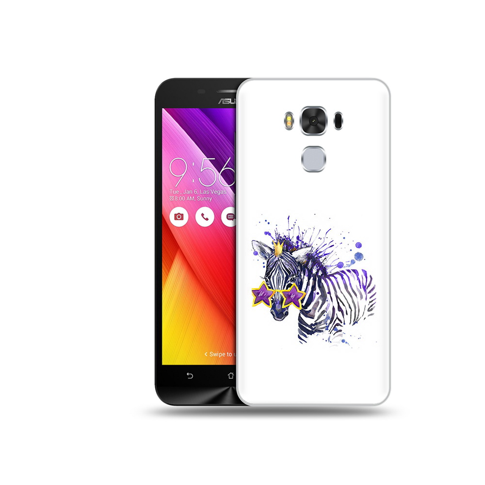 Чехол MyPads Tocco для Asus ZenFone 3 акварельная зебра (PT49951.654.215)