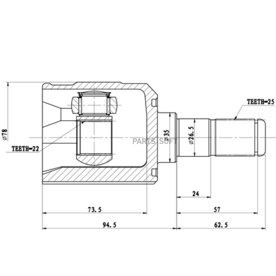 

Шрус Zikmar арт. Z87801R