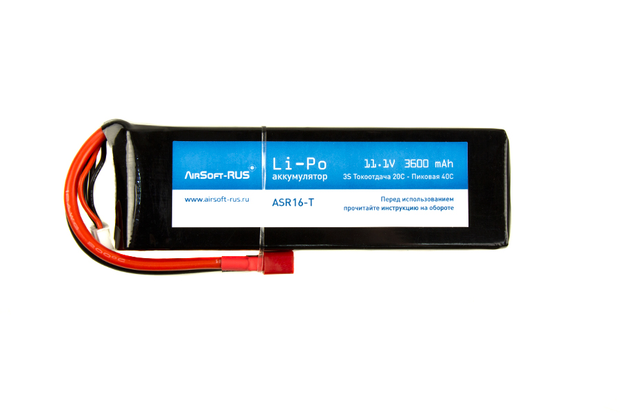 Аккумулятор Li-Po 11,1V 3600 mAh (ASR16-T)