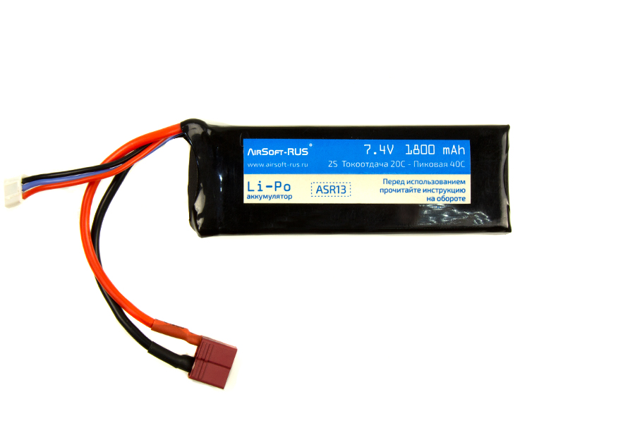 Аккумулятор Li-Po 7,4V 1800 mAh (ASR13-T)