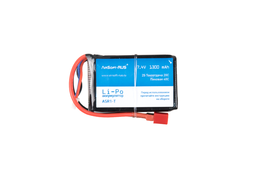 

Аккумулятор Li-Po 7,4V 1300 mAh (ASR1-T)