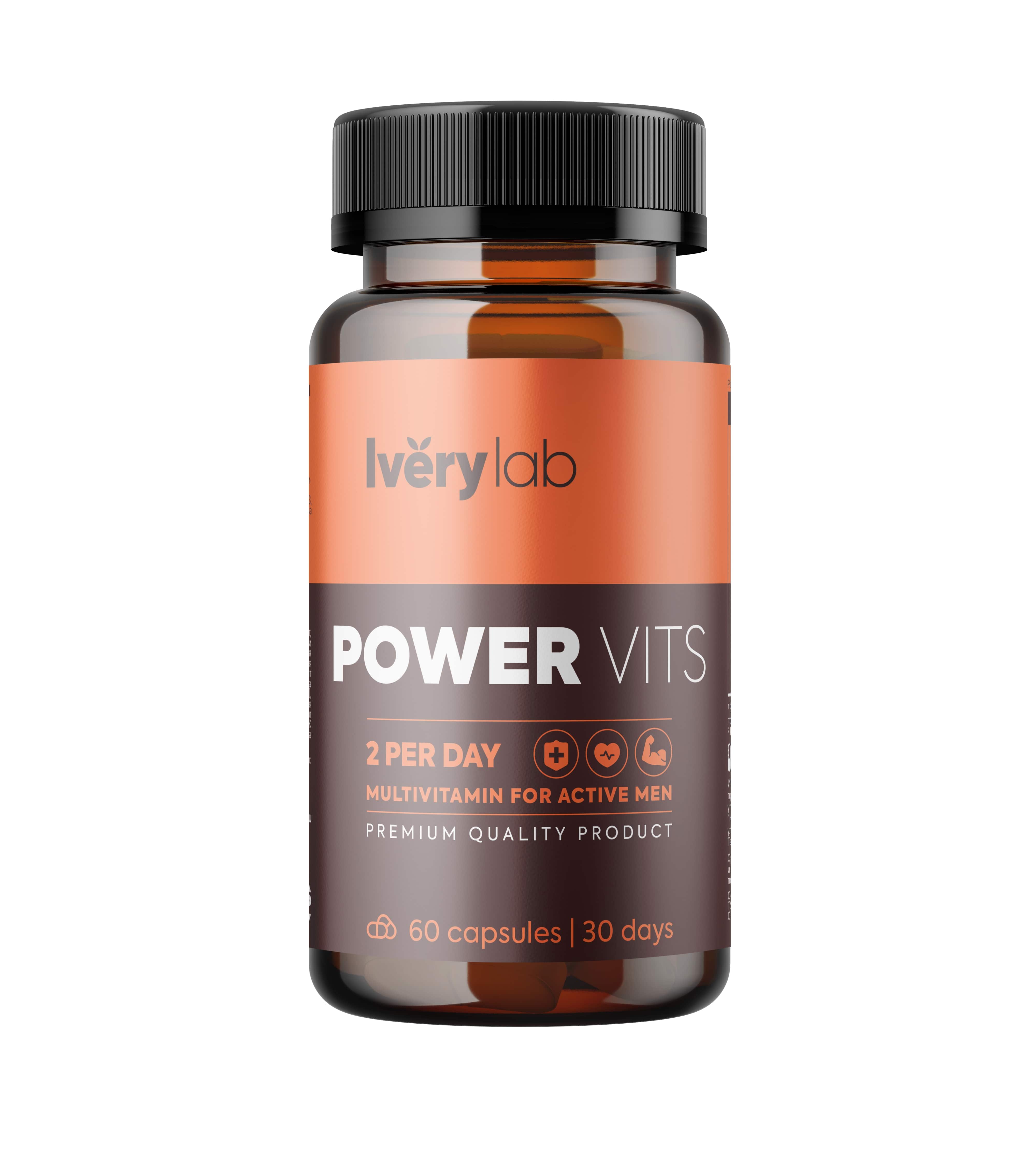 

Мультивитамины для мужчин Iverylab Power Vits капсулы 60 шт., Power Vits