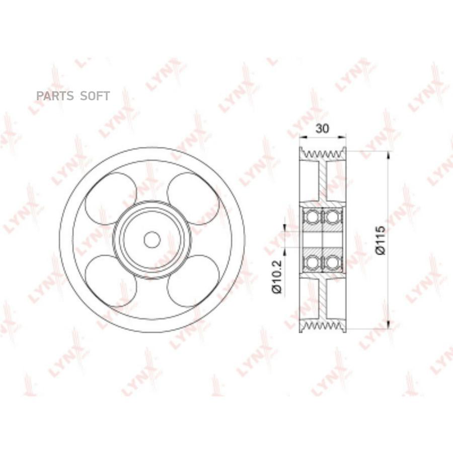 

ня Toyota Land Cruiser Prado(120) 4.0 02-09 / Rav 4 Iii 2.0-2.4 05=> LYNXauto арт. PB-7037