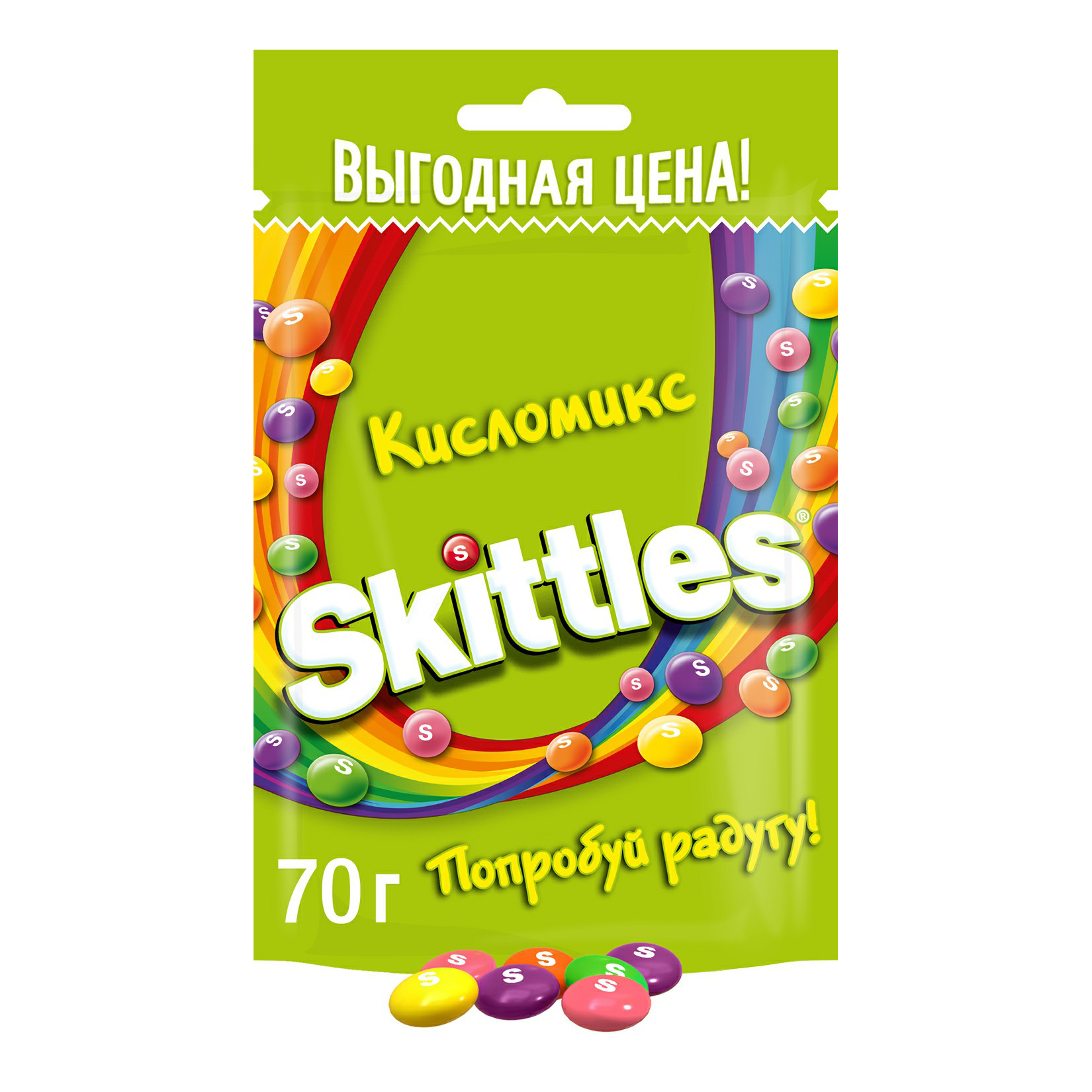 фото Драже skittles кисломикс 70 г