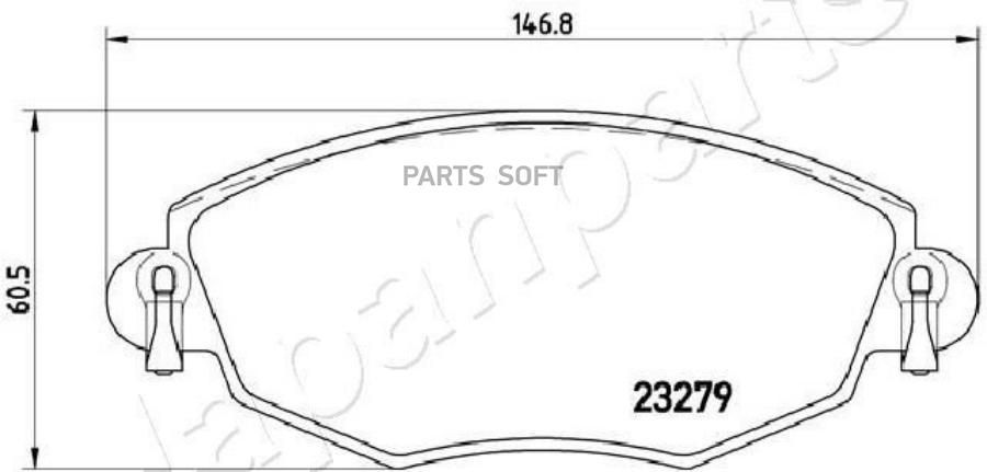 

Колодки тормозные FORD MONDEO 00>07/JAGUAR X-TYPE 01> передние JAPANPARTS