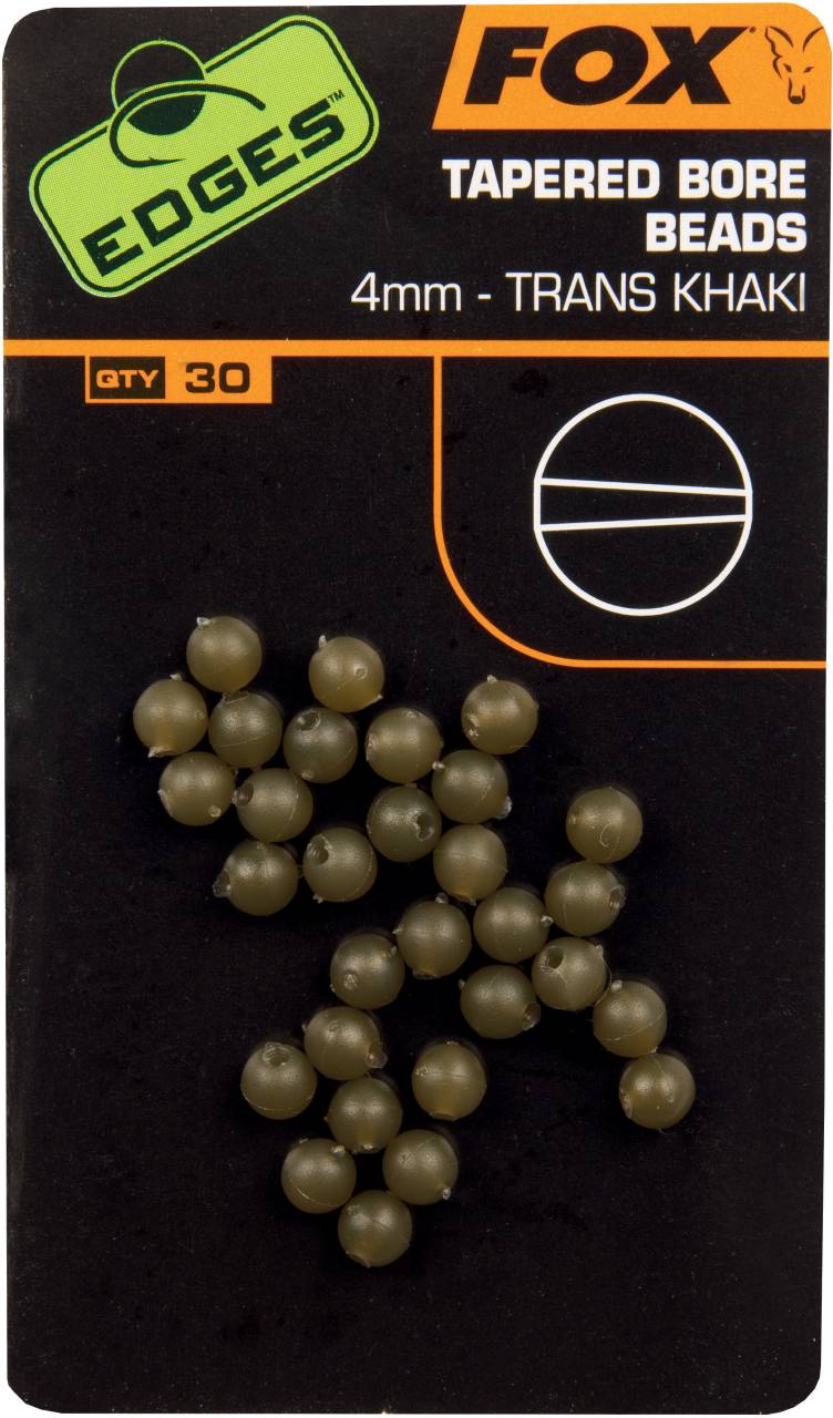 

Шарик резиновый буферный Edges 4mm Tapered Bore Beads x 30 Trans Khaki
