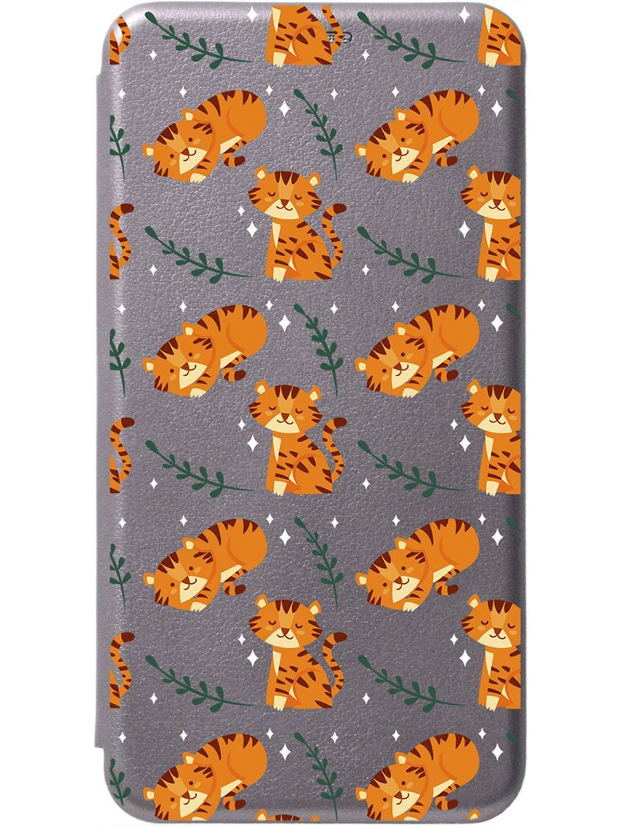 

Чехол-книжка на Tecno Spark 10C "Tigers" серый, Серый;бежевый, 159592