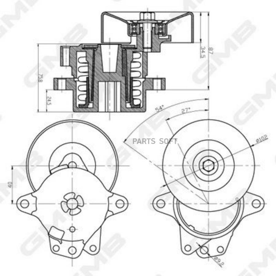 

Натяжитель Приводного Ремня Nissan Armada/Pathfinder/Titan/Infiniti Qx56 03- GMB арт. GAT3