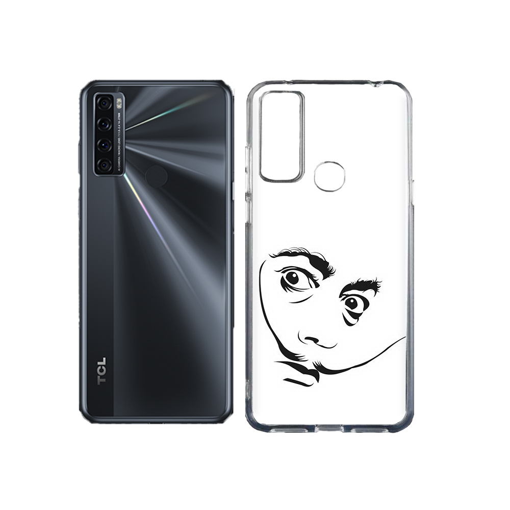 

Чехол MyPads Tocco для TCL 20L мужчина с длинными усами, Прозрачный, Tocco