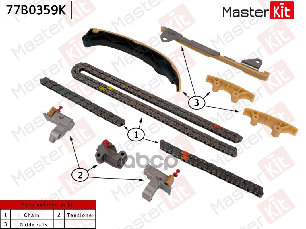 

Комплект Цепи Грм MASTERKIT 77B0359K