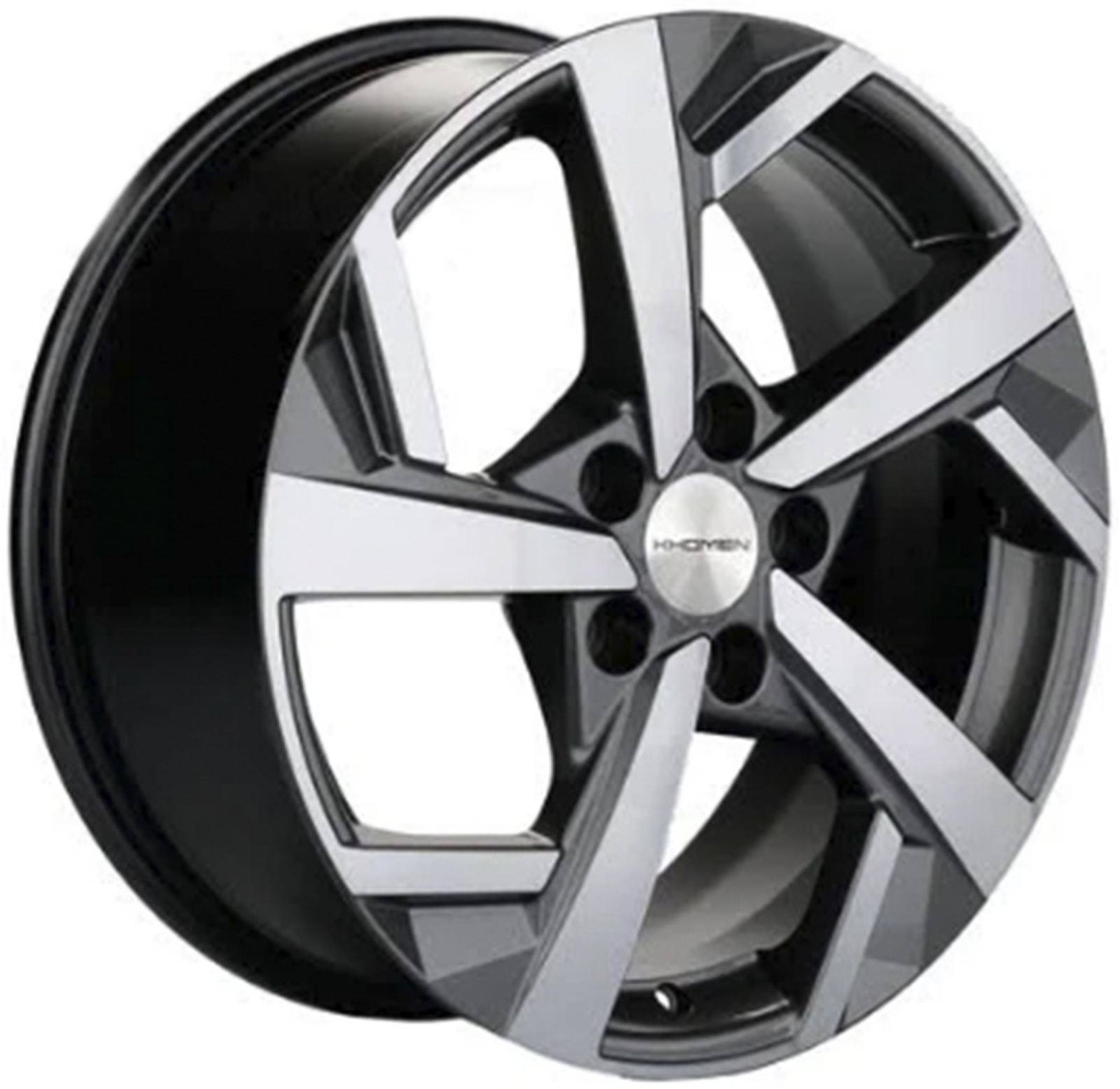 

Колесный диск Khomen Wheels KHW1712 (FS) 7xR17 ET50 5*114.3 D67.1, Серебристый