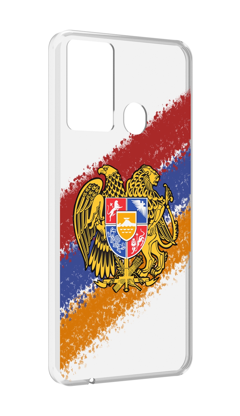 

Чехол MyPads флаг герб Армении для Itel P37/Itel Vision 2S, Прозрачный, Tocco