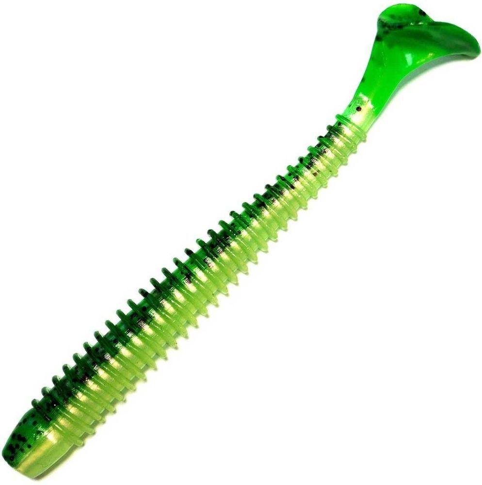 

Kosadaka Приманка силиконовая (мягкая) KOSADAKA SWING IMPACT (SwImp95-TR / 3,8" / TR), Зеленый