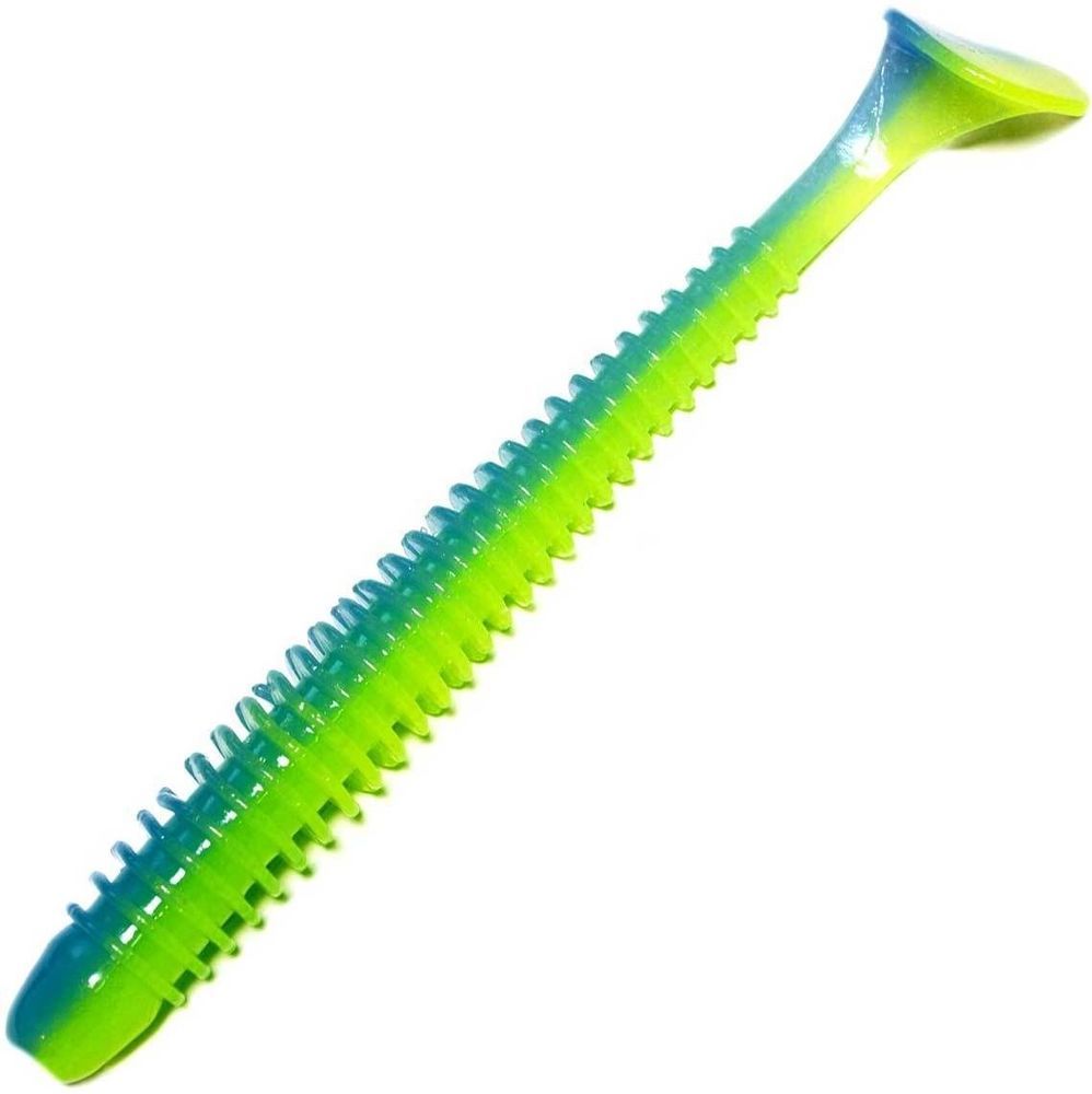 

Kosadaka Приманка силиконовая (мягкая) KOSADAKA SWING IMPACT (SwImp95-LBS / 3,8" / LBS), Голубой;зеленый