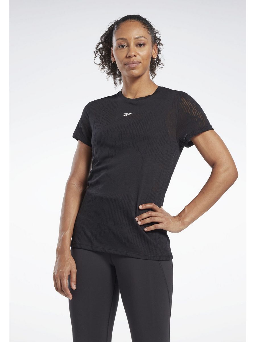

Футболка женская Reebok RE541D1NX черная XS, Черный, RE541D1NX