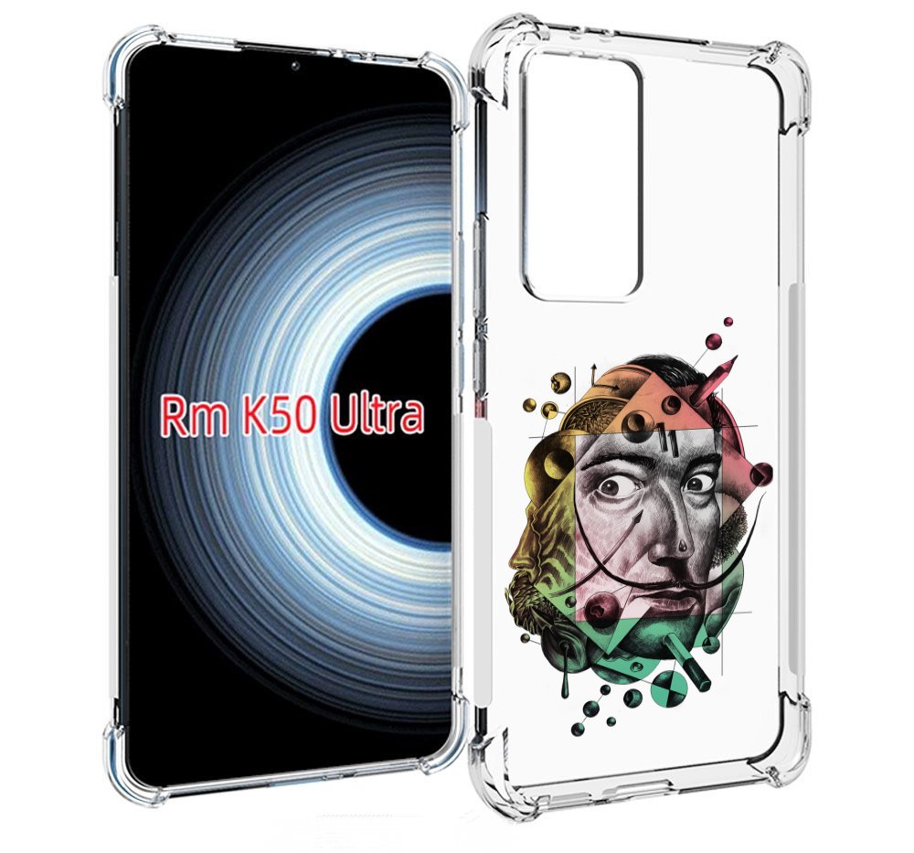 

Чехол MyPads разноцветное лицо абстракция для Xiaomi 12T / Redmi K50 Ultra, Прозрачный, Tocco